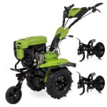 Motoculteur  essence 7cv 4t 5200w 212 cm3 motobineuse avec fraises et butteur vito