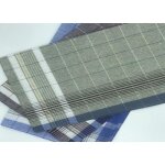 Mouchoirs de travail carreaux bigarr 50x50cm coton (lot de 6)
