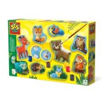 Moulage et peinture - animaux de la fort - ses creative - fabriqus  partir de plastique recycl
