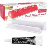 Moule  bche de nol avec insert + stylo de glaage noir