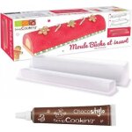 Moule à bûche de noël avec insert + 1 stylo chocolat Moule à bûche de noël avec insert + 1 stylo chocolat