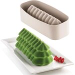 Moule - silikomart - bûche sapin - silicone - 29 cm - gris Moule - silikomart - bûche sapin - silicone - 29 cm - gris