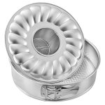 Moule  manqu et  savarin - zenker - 26 cm - acier tam - fond plat et savarin - dmoulage facile
