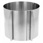 Moule � g�teau - inox - r�glable - diam�tre 16 - 30 cm - hauteur 145 cm - finition satin�e