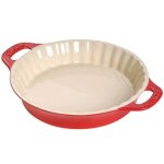 Moule � g�teau - staub - rond 36 cm - c�ramique - rouge - a cake