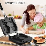 Moule  gaufres en forme de taiyaki moule  poisson double outil de cuisson pour la cuisine
