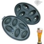 Moules À glace pour balles de sport - bac À glaçons en silicone de forme ovale À 6 cavitésmachine À glaçons ... Moules À glace pour balles de sport - bac À glaçons en silicone de forme ovale À 6 cavitésmachine À glaçons ...