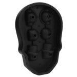 Moule  glace - qiilu - tte de mort - silicone - 2 pices - 125 x 182 x 41 mm