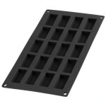 Moule gourmet 20 mini - financiers - silicone noir Moule gourmet 20 mini - financiers - silicone noir