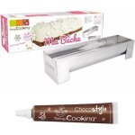 Moule en inox pour bche de nol + 1 stylo chocolat