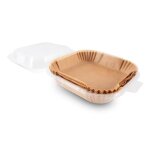 Moules jetables papier cuisson antiadhsif pour air fryer 120 pcs kitchencook