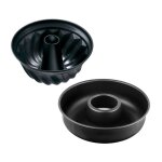 Moule  kouglofs et moule  savarin - zenker - black metallic - 25 et 28 cm