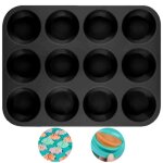 Moule  muffins en silicone de 12 tasses - moule  cupcakes - moule en silicone antiadhsif - passe au ...