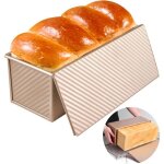 Moule � pain - kakoo - rectangulaire - acier au carbone - antiadh�sif - couvercle inclus