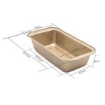 Moule  pain - omabeta - rectangulaire - acier au carbone - revtement antiadhsif - dor