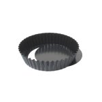 Moule � quiche - vogue - cannel� profond - anti - adh�sif - 100mm - acier carbone