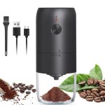 Moulin  caf lectrique avec meule en cramique moulin  hlice portable rechargeable pour les grains ...
