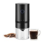 Moulin � caf� �lectrique - zgeer - usb rechargeable - meule en c�ramique - noir - compact