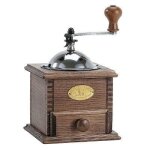 Moulin  caf nostalgie noyer 21cm peugeot - vintage - acier lamin - marron