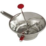 Moulin � l�gumes en m�tal - guillouard - d: 24 cm - inox - 3 grilles incluses - compatible lave - vaisselle ...