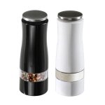 Moulin � sel et poivre - duo - noir et blanc - fonctionne sans pile - pour adultes