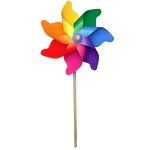 Moulin à vent - arc en ciel - windmills - 32 cm - en plastique avec tige en bois Moulin à vent - arc en ciel - windmills - 32 cm - en plastique avec tige en bois