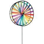 Moulin � vent magic wheel - invento - 2 roues g�antes - violet et multicolore - dimensions 28cm x 79cm ...