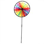 Moulin � vent � trois roues multicolore arc - en - ciel tourbillon jouet pour enfants d�coration de jardin ...