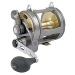 Moulinet de traine - shimano - tyrnos - blanc - simple et double vitesse - pêche en mer Moulinet de traine - shimano - tyrnos - blanc - simple et double vitesse - pêche en mer