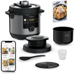 Moulinex ce778810 multicuiseur couvercle turbo - crisp 15 programmes auto cuisson pression application ...