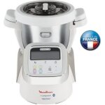 Moulinex hf900110 i - companion robot cuiseur multifonction connect 1550 w 4 programmes accessoiris ...