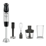 Moulinex mixeur plongeant 4en1 quickchef 10 vitesses mini hachoir fouet presse pure gobelet 800 ml 1000w ...