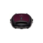 Moulinex sj615612 break time - croque - gaufres - 700 watt - noir / prune