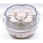 Yaourtire - moulinex - 1l - 7 pots en verre - couleur blanche - simple  utiliser