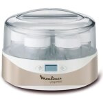 Moulinex yg231e32 yaourtire yogurteo - 7 pots en verre - argent et blanc