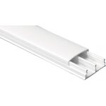 Moulure - planet - wattohm - 2 compartiments - lot de 5 - longueur 2m - pvc blanc