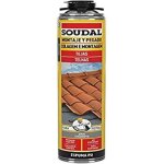Mousse adh�sive - soudal - 750 ml - grise - faible expansion - collage rapide de tuiles