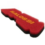 Mousse filtre a air scoot malossi double red sponge pour piaggio 50 zip 2t 2000> nrg 2001> typhoon 2001> ...