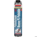 Mousse polyur�thane - soudal - soudafoam gun - 700ml - jaune - isolation thermique et acoustique