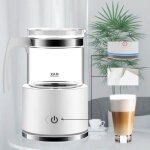 Mousseur � lait - momotou - 600w - chaud et froid - 700ml - verre blanc