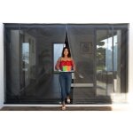 Moustiquaire - tranquilisafe - ajustable - l180 - h206 / 214 - baie vitr�e - fixation auto agrippante ...