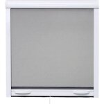 Moustiquaire de fentre l125 x h145 cm en aluminium laqu blanc - recoupable en largeur et hauteur.