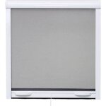 Moustiquaire de fentre l160 x h170 cm en aluminium laqu blanc - recoupable en largeur et hauteur.