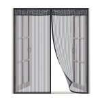 Moustiquaire fen�tre magn�tique 130x150cm rideau porte fenetre aimant�e fermeture automatique et d�tachable ...