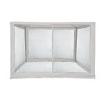Moustiquaire pour gazebo 3x3 rebecca mobili kapok 240x1200 cm polyester blanc Moustiquaire pour gazebo 3x3 rebecca mobili kapok 240x1200 cm polyester blanc