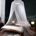 Moustiquaire de lit grande moustiquaire ciel suspendue filet pour lit de b�b� enfant hamac 0. 6x2. 5x12m ...