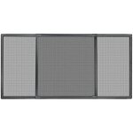 Moustiquaire - schellenberg - 50811 - fentre coulissante - aluminium gris - ajustable 142 x 50 cm