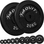 Movit® poids disque en fonte couleur noir 2x20 kg Movit® poids disque en fonte couleur noir 2x20 kg