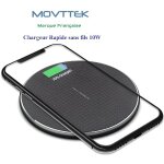 Movttek� france chargeur ultra rapide sans fils induction qi pour samsung galaxy s6s6 edges7s7 edge s8s8 ...