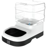 Mpets distributeur deau nile - pour chien et chat - 1500ml - noir et blanc